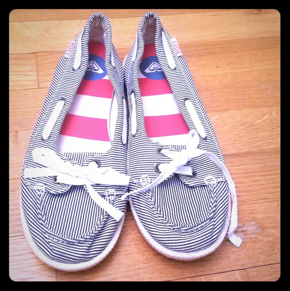 Roxy blue boat shoes